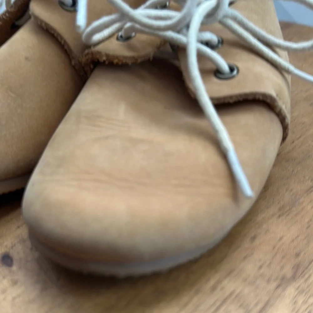 Tan Leather Kids Shoes